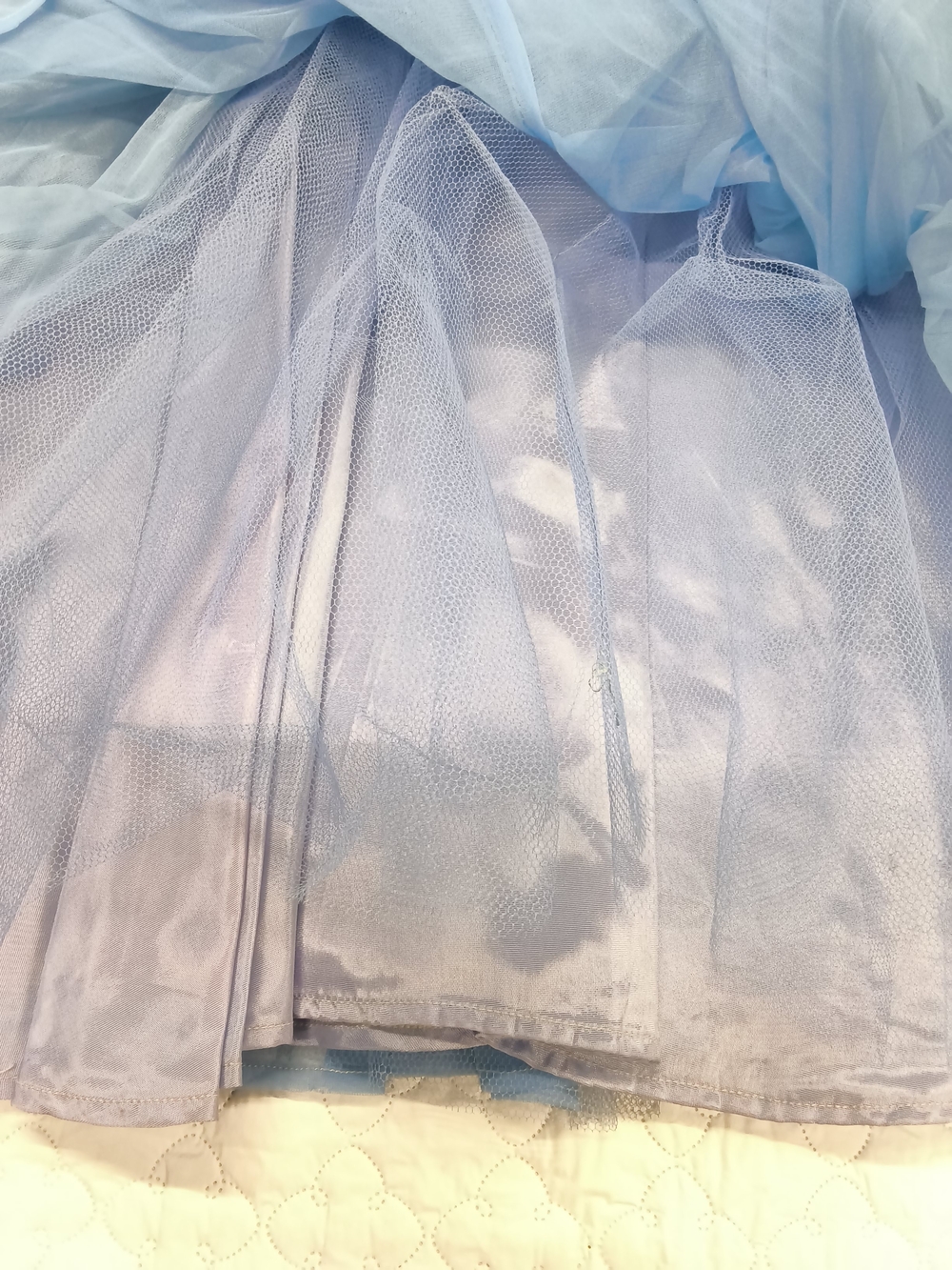 Vintage 1950s Periwinkle Blue Party Dress  | Mid-Century Cocktail Gown - Picture 8 of 16